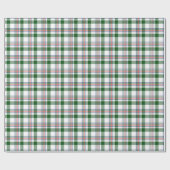 Papier Cadeau Gingham Rouge Vert Bleu Blanc Traditionnel Classiq (Plat)