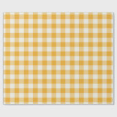 Papier cadeau Gingham Tangerine (Plat)