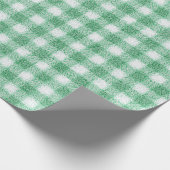 Papier Cadeau Gingham vert menthe (Coin)