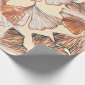 Papier Cadeau Gingko with fruits seamless pattern. Watercolor fl (Coin)