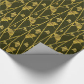 Papier Cadeau ginkgo or (Coin)
