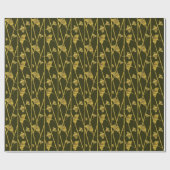 Papier Cadeau ginkgo or (Plat)
