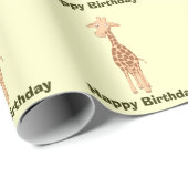 Papier Cadeau Girafe (Coin rond)