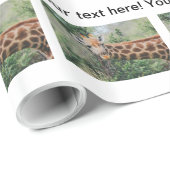Papier Cadeau Girafe (Coin rond)