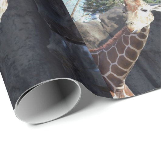 Papier Cadeau Girafe (Coin rond)