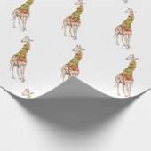 Papier Cadeau Girafe dans une écharpe (Coin)