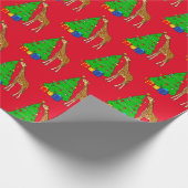Papier Cadeau Girafe décorer l'arbre de Noël avec étoile (Coin)