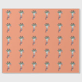 Papier Cadeau girafe des neiges (Plat)