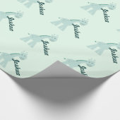 Papier Cadeau Girafe en bon état personnalisée (Coin)