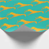 Papier Cadeau - Girafes Dorées (Coin)