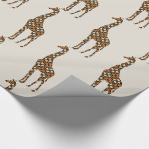 Papier Cadeau Giraffe