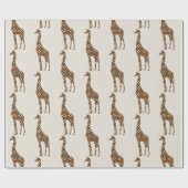 Papier Cadeau Giraffe (Plat)