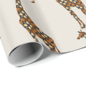 Papier Cadeau Giraffe (Coin rond)