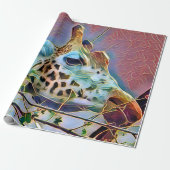 PAPIER CADEAU GIRAFFE (Déroulé)