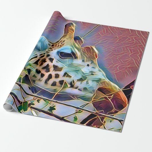 PAPIER CADEAU GIRAFFE (Déroulé)