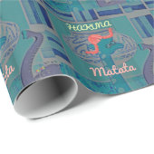 Papier Cadeau Giraffe Art Joueuse : Un Plaisir Africain (Coin rond)