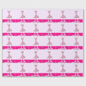 Papier Cadeau Giraffe assise avec de la fourrure de Giraffe Impr (Plat)