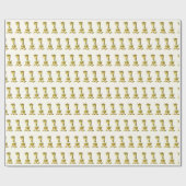 Papier Cadeau Giraffe Bébé mignonne - Douce - Choisir la couleur (Plat)