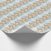 Papier Cadeau Giraffe Cute Baby Pastel Motif d'aquarelle (Coin)