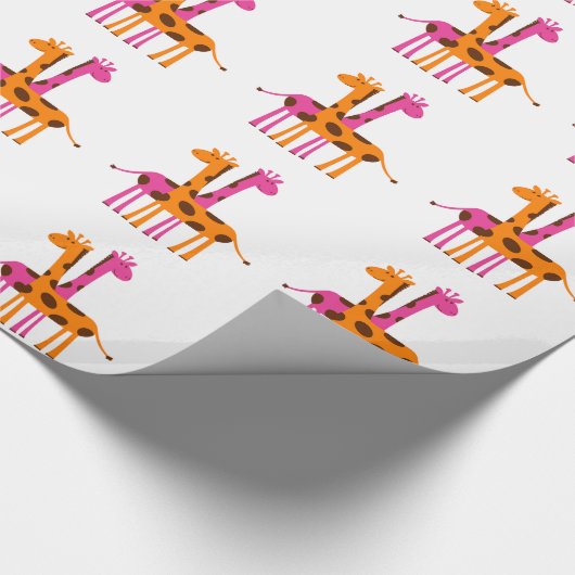 Papier Cadeau Giraffe de dessin (Coin)