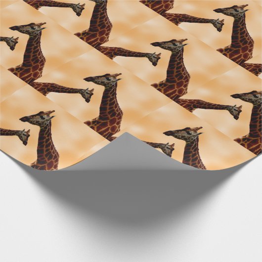 Papier Cadeau Giraffe Double Trouble, Papier à envelopper (Coin)