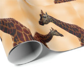 Papier Cadeau Giraffe Double Trouble, Papier à envelopper (Coin rond)