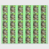 Papier Cadeau Giraffe fête d'anniversaire (Plat)