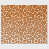 Papier Cadeau Giraffe fourrure Charme Poster de animal sauvage (Plat)