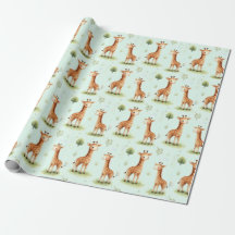 Giraffe Parade Baby Envelopper cadeau