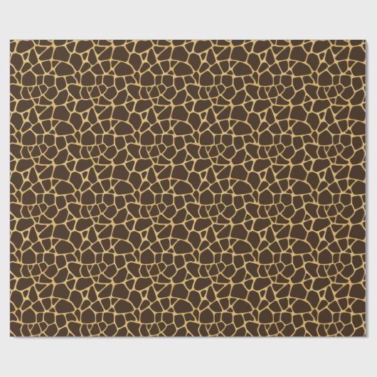 Papier Cadeau Giraffe Spotted Background (Plat)