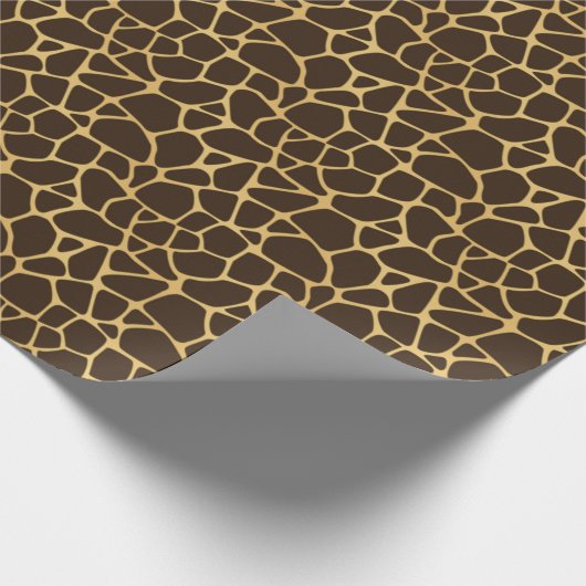 Papier Cadeau Giraffe Spotted Background (Coin)