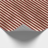 Papier Cadeau Girl Glam Gold Red Stripes (Coin)
