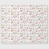 Papier Cadeau Girl My First Rodeo Cowboy 1er anniversaire (Plat)