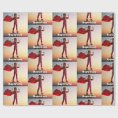 Papier Cadeau Girl Superhero (Plat)