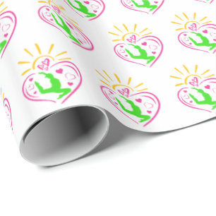 Papier Cadeau Girls Gymnastique - Summer Sunshine Heart