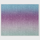 Papier Cadeau Girly Aqua Purple ombre (Plat)