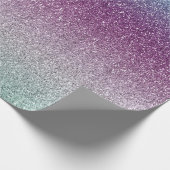 Papier Cadeau Girly Aqua Purple ombre (Coin)