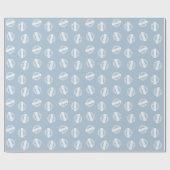 Papier Cadeau Girly Dusty Blue Grad Classe Année (Plat)