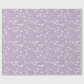 Papier Cadeau Girly Lavender Glitter Sparkle Birthday (Plat)