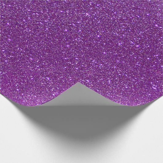 Papier Cadeau Girly Sparkly Royal Purple Parties scintillant (Coin)