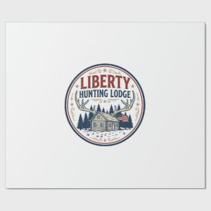Papier Cadeau Gîte de chasse de la liberté Patriotique Patriotiq