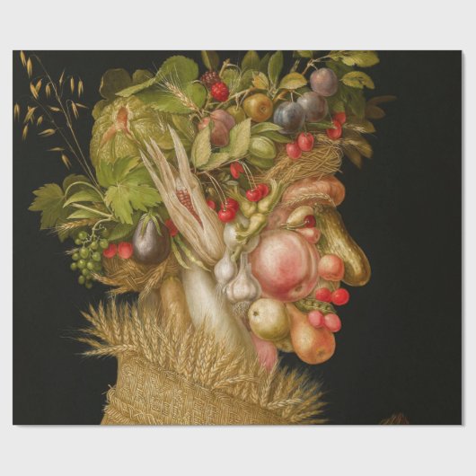 Papier Cadeau Giuseppe Arcimboldo - Été (Plat)