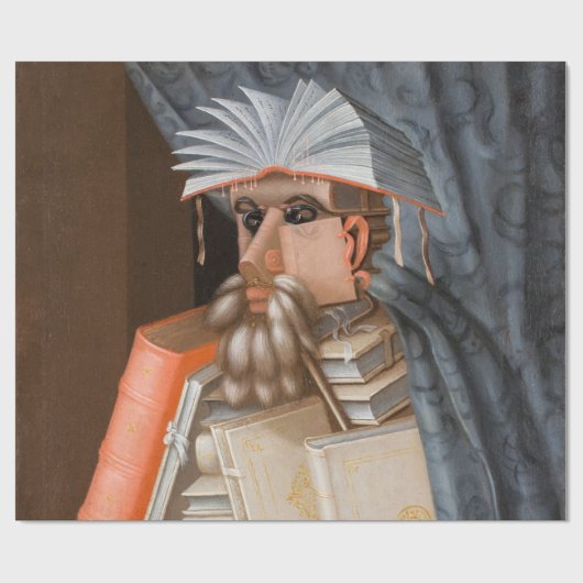 Papier Cadeau Giuseppe Arcimboldo - Le Bibliothécaire (Plat)