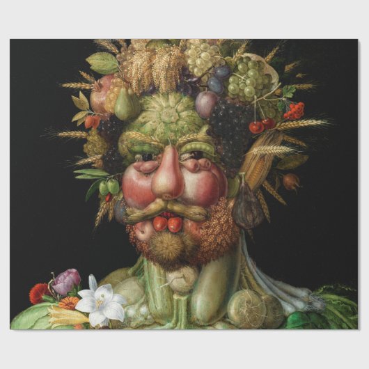 Papier Cadeau Giuseppe Arcimboldo - Vertumnus (Plat)