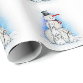 PAPIER CADEAU GIVRÉ (Coin rond)