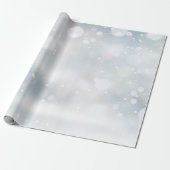 Papier Cadeau Givre d'hiver et neige (Déroulé)