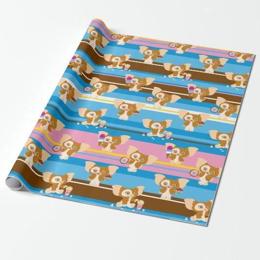 Papier Cadeau Gizmo | Motif comique mignon (Déroulé)