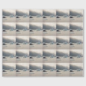 Papier Cadeau Glace bleue (Plat)