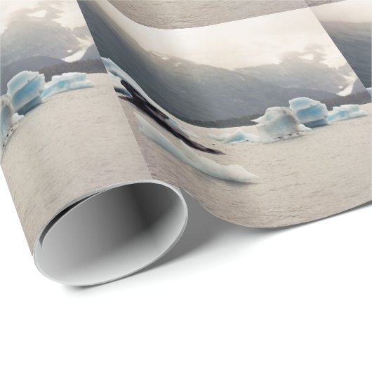 Papier Cadeau Glace bleue (Coin rond)