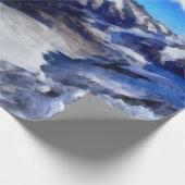 Papier Cadeau Glace dans les Alpes suisses trés hauts (Coin)